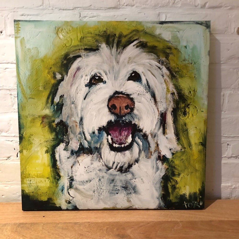 Goldendoodle Painted Canvas
